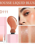 evpct 2Pcs Soft Cream Velvet Liquid Blush Makeup & D113