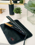 CHI Tourmaline Ceramic Flat Iron, Hair Straightener For An Even & Smooth Finish, 1 1/2" Iron, Onyx Black