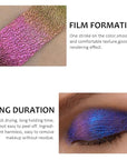 Duochrome MultiChrome Chameleon Liquid Metallic Eyeshadow 2 pcs set, High-Impact Multi-Dimensional Finish,Purple Pink Silky Smooth and High Pigment Holographic Glitter Eyeshadow Makeup (Set01)
