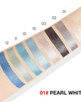evpct Pearl White Shimmer Cream Eye Shadow Brightener Sticks Set for Eyes, White Shimmery Matte Pencil Eye shadow Applicator Stick Pen Palette Makeup Waterproof sombras en crema para ojos 01#