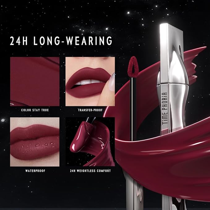 ETERNAL LIP MATTE-Long Lasting Lip Stain, Waterproof & Transferproof Lip Tint, Mask-friendly, Matte Finish Lipstick, Lightweight, High Coverage, Stocking Stuffers For Teengirls (05 ARCANE)