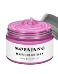 Temporary Hair Color Wax 4.23 oz-Instant Hairstyle Cream Hair Pomades Hairstyle Wax for Party Cosplay Easy Cleaning (1, Pink)