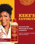 Creme of Nature Argan Oil Shampoo, Moisture & Shine Shampoo, Sulfate Free Hair Care Formula, Nourishes, Hydrates, Detangles, 12 fl. oz.