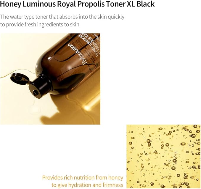 JMSOLUTION Honey Luminous Royal Propolis Toner XL BLAC