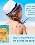 UV Stickers for Sunscreen - 36 PCS UV Detection Stickers, Kid Friendly Sun Protection Reminder, Sunscreen Patches, Summer and Beach Vacation Essentials (36)