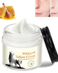 Tallow for Skin, Moisturizer Cream, Nourishing and Hydrating Skin, Organic Tallow & Honey Balm for Skin,Natural Grass-Fed Tallow Cream with Raw Honey for All Skin Care (1 PCS,60g)