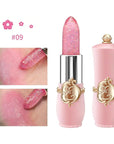 6 Pcs/Set Flower Jelly Lipstick Set Temperature Change Moisturizer Long Lasting Nutritious Shimmer Lip Balm Magic Color Change Lip Gloss (Color Changing Lipstick Set B)
