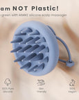 AIMIKE Scalp Massager Shampoo Brush, Soft Silicone Hair Scrubber for Washing Hair, Dandruff Removal & Hair Growth Stimulator, Scalp Brush/Exfoliator Brush On Dry & Wet Scalp