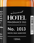 AirScent Hotel Diffuser Oil No. 1013 - Black Fig Peony Blonde Woods - Hotel Scent Dupe - Premium Fragrance Oil for Ultrasonic and Waterless Diffusers and Crafting - 120 mL, 4 fl oz Glass Bottle