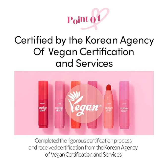 ETUDE Dear Darling Lip Stain Marker tint - Mlik Strawberry | Easy to Apply, Natural-Looking Color, Super Tinted Korean Lip Stain with Precise Marker Tip