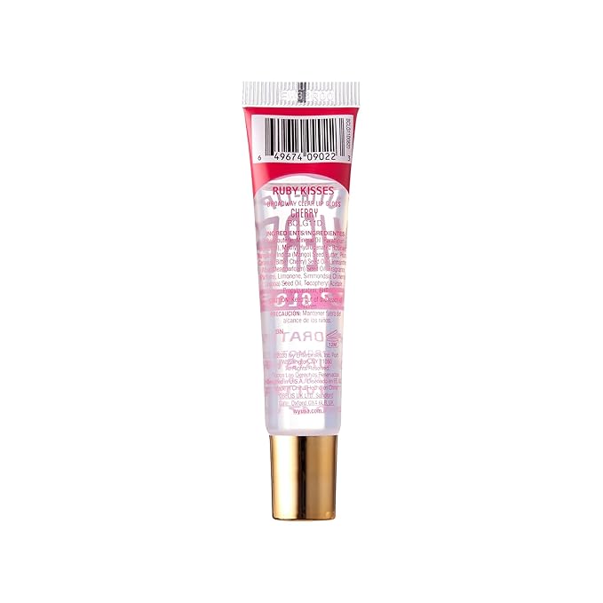Ruby Kisses Broadway Vita-Lip Clear Lip Gloss 6pcs (Cherry), Ultra-Hydrating & Soothing Formula with Vitamin Oils, High-Shine Non-Sticky Finish, Healing Glossy Lip Balm Locks in Moisture