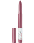 Maybelline Super Stay Ink Crayon Lipstick Makeup, Precision Tip Matte Lip Crayon with Built-in Sharpener, Longwear Up To 8Hrs, Stay Exceptional, Purple Beige, 1 Count