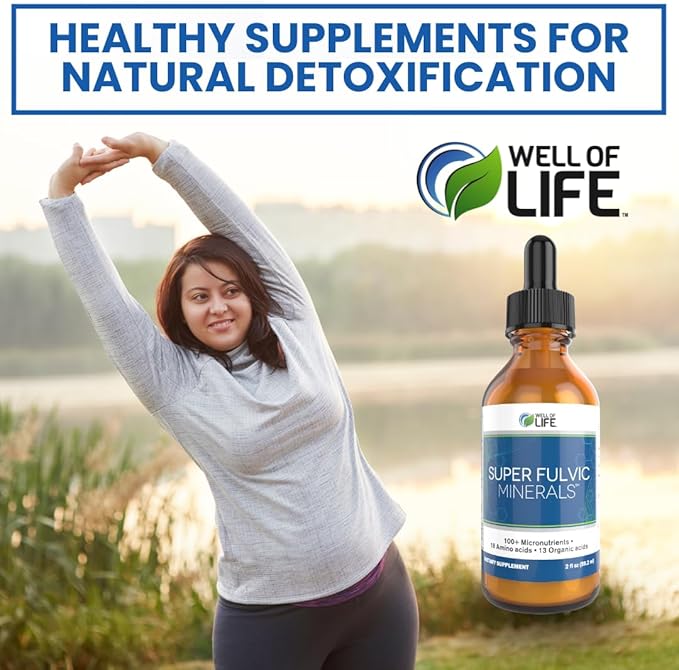 Super Fulvic Minerals: Herbal Detox - 2 oz. | 128 Servings. Nutrient-Rich Formula for Enhanced Absorption, Gut Health Support, and Antioxidant Protection. Made in USA.