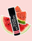 Moroccan Magic Organic Watermelon Lip Balm 3 Pack | Ultra-Hydrating Argan & Essential Oil Lip Moisturizer + Vitamin E | Natural Chapstick for Dry Lips | Smooth, Non-Toxic | Organic Lip Balm