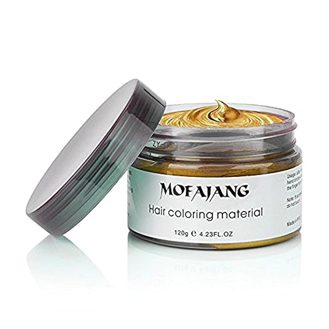 Gold Temporary Hair Wax Color Spray - Hair Dye Blonde Spray for Halloween Cosplay, Party (4.23 oz)