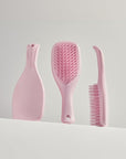 Tangle Teezer Ultimate Detangler Hairbrush, Eliminates Knots & Reduces Breakage, Mini Hair Brush for Travel, Small Hands & All Hair Types, Millennial Pink