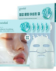 GOODAL Heartleaf Hyaluron Gel Mask, Cooling, Soothing, Sheet Mask with Hyaluronic Acid & Vegan Collagen, Overnight Hydrating Gel Essence for Pore & Skin Barrier Care [5EA]