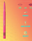 Juvia's Place Coffee Shop Luxe Lip Liner: Love Me - Colorstay Matte Finish Lip Pencil, Makeup for Natural Long Lasting Beauty and Sensational Wear, Lip Stain Kiss Proof Cometics