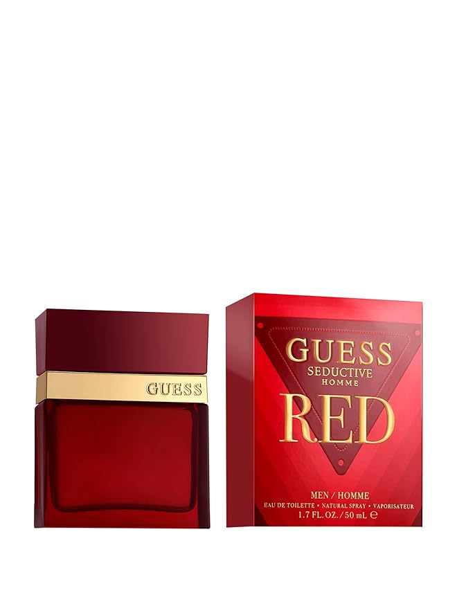 Guess Seductive Red Men/Homme Eau de Toilette Cologne Spray For Men, 1.7 Fl. Oz.