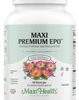 Maxi Health Women's Organic Evening Primrose Oil Capsules 1500mg - EPO Gamma Linolenic Acid Supplement - PMS & Hot Flashes Menopause Relief - GLA Hormonal Acne Supplements (90 Count)