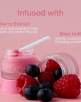 Palladio Lip Mask Intense Overnight Moisturizer to Nourish and Repair Dry Lips While Sleeping, Hydrates for Smooth, Soft, Plump Lips Infused with Shea Butter and Sweet Cherry