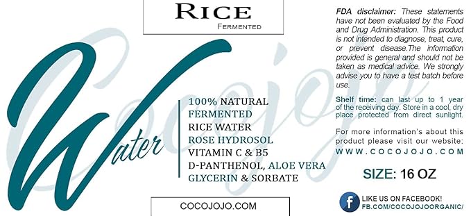 Dr Joe Lab Rice Water Growth Mix, Nourishing Toner with Rose Hydrosol, Aloe Vera Face and Scalp Essence, Rice Extract, Pro Vitamin B5, Oily Skin, Alcohol Free Spray Spritz (16 oz)