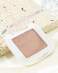 evpct Matte Nude Pink Single Eyeshadow Palette Makeup for Older Women, Dusty Pink Cream Eye shadow Palette Single for Older Women Matte, High Pigment Long Lasting Monochrome Eyeshadow, sombra de ojos