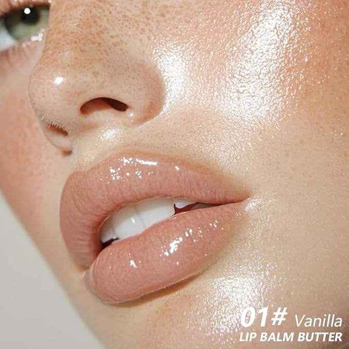 2Pcs Summer Lip Butter Balm Lip Gloss, Ultra-Hydrating Natural Vegan Lip Balm, Sheer-Tinted Shine & Hydration, Soothes & Softens Dry Lips Skincare, Bálsamo labial hidratante (#1+2#)