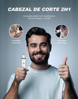 Ear & Nose Hair Trimmer with LED Display for Men Women,Painless USB Rechargeable Eyebrow & Facial & Nose Hair Trimmer Clipper,Professional IPX7 Waterproof Dual Edge Blades 12500 RPM