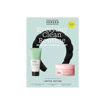 Versed Everyday Clean Routine Travel Essentials Cleansing