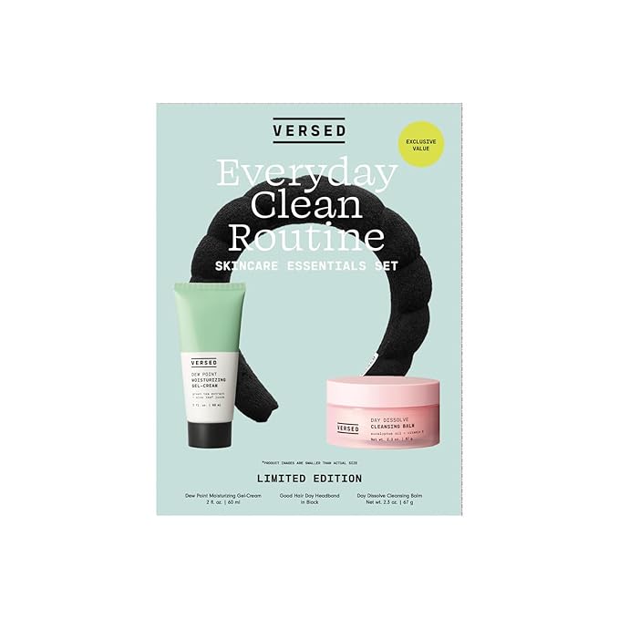 Versed Everyday Clean Routine Travel Essentials Cleansing