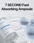 Exo-Recure Ampoule Exosome 10,000 PPM Collagen Water Fast Absorption Deep Hydration Rejuvenation Anti-Aging Glass Skin Pore Minimizer Skin Barrier KOREAN SKINCARE 50ml 1.71 Fl.Oz