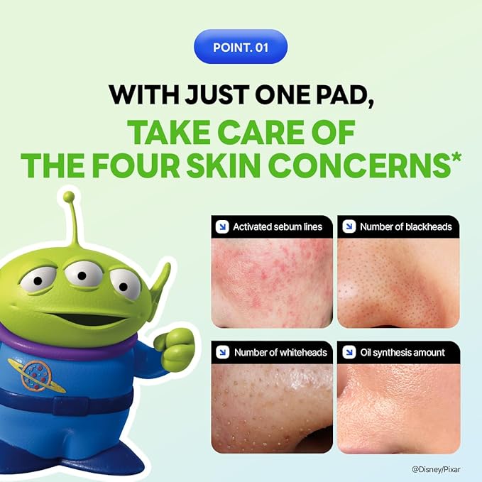 MEDIHEAL Madecassoside Toner Pads [Disney Pixar Edition]-Centella Asiatica to Improve Uneven Skin Tone - Vegan Face Gauze, Full Size 100 + Refill 100 (Teatree, 200 Pads)