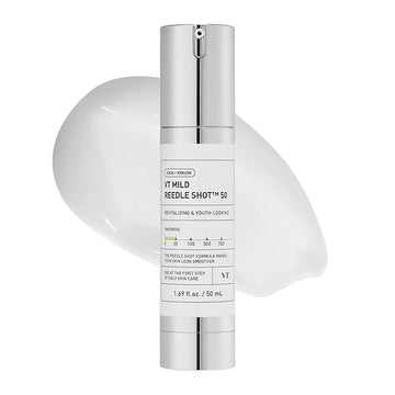 VT COSMETICS CICA Reedle Shot 50, Spicule Microneedling Serum for Pore Care & Exfoliation, Exosome, Centella Asiatica for Glass Skin, Smooth Texture, Korean Liquid Skin Booster (1.69 Fl Oz / 50ml)