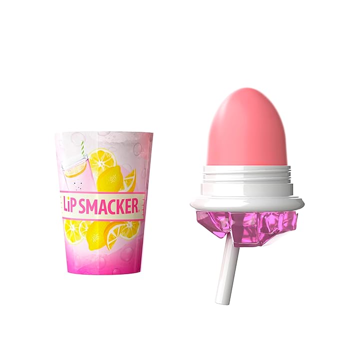 Lip Smacker Summer Refresher Lip Balm, Moisturizing, Collectible Beverage Cup Design, Sheer Finish for Smooth Lips – Pink Lemonade