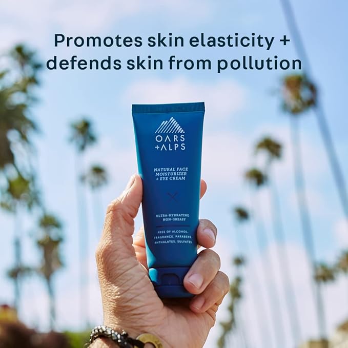 Oars + Alps Anti-Aging Face Moisturizer & Eye Cream, Hydrating Skin Moisturizer with Shea Butter and Jojoba Oil, Lightweight, Non Greasy, Vegan, Gluten Free