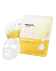 SNP Vitaronic Ampoule Sheet Mask | Nourishing, Moisturizing, and Refreshing for All Skin Types with Vitamin B, C, D, and E | Face Masks Skincare | Korean Skin Care Facial Mask | 10 Sheets