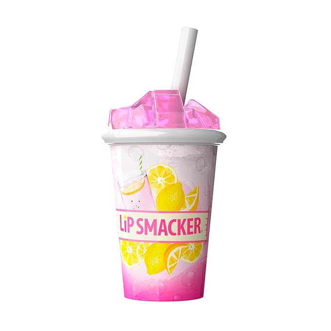 Lip Smacker Summer Refresher Lip Balm, Moisturizing, Collectible Beverage Cup Design, Sheer Finish for Smooth Lips – Pink Lemonade