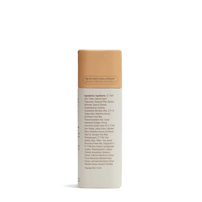 ATTITUDE Oceanly Light Coverage Foundation Stick, Titanium Dioxide-Free, 0.42 Ounces