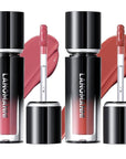 LANGMANNI Lip Oil Tint | Hydrating & Long-Lasting Lip Stain | Moisturizing And High Gloss Makeup,Non-Sticky Lip Stain For Watery And Silky Smooth Lips(#1+2)