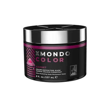 XMONDO Color Garnet Mask – Semi-Permanent Burgundy Dye with Bond Booster & Hyaluronic Acid, 8 oz