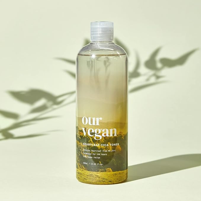 MANYO Factory Our Vegan Heartleaf CICA Toner Korean Skin Care 13.52fl oz (400ml) (ENG Version)