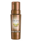 Jergens Natural Glow Instant Sun Body Mousse, Self Tanner for Deep Bronze Tan, Sunless Tanning Body Bronzer for Natural Looking Color Instantly, 6 Oz