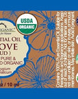 US Organic 100% Pure Clove Bud Essential Oil - USDA Certified Organic, Steam Distilled (10 ml)