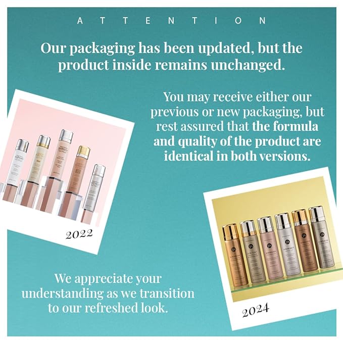 Jerome Alexander MagicMinerals AirBrush Foundation – 2 Piece Set with Airbrush Foundation and Kabuki Brush - Spray Makeup with Anti-aging Ingredients for Smooth Radiant Skin - Bright Light