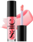 Saie Glossybounce - Hydrating Lip Gloss and Tinted Lip Oil Hybrid with Hyaluronic Acid & Jojoba Oil for Non-Sticky, Ultra-Shiny, Plump & Soft Lips - Everyday Makeup Essential - Burst (.17 oz)