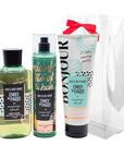 Bath & Body Works Emily in Paris MACARON CLOUD 3pc Bundle Gift Set with a Red Bow for Holidays - Mist, Body Cream, Shower Gel - Full Size