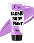 Light Purple Face Paint 70ml Large Tube, Water-Based Washable Body Paint for Halloween SFX Cosplay Makeup, Non-Toxic High-Pigment Face Body Paint for Adults Cosplay , Theater, Costume Events