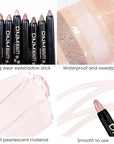 evpct Pearl Shimmer Cream Eye Shadow Brightener Sticks Set for Eyes, Pearl Shimmery Matte Pencil Eye shadow Applicator Stick Pen Palette Makeup Waterproof sombras en crema para ojos 18#