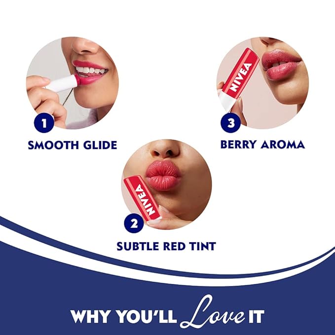 Nivea Lip Care Fruity Shine Strawberry,